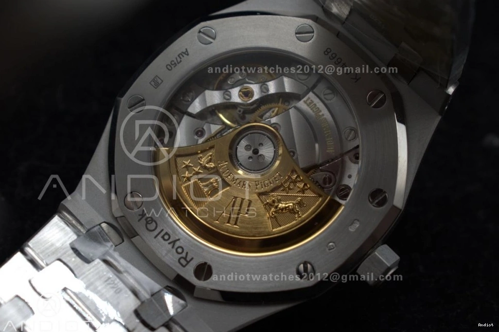 Unique Dial APSF 1:1 1031 Clone Oak SA3120 37mm Grey Bracelet Super Best 15454 SS Royal Frosted on SS Edition Textured 0706
